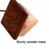 Lampe de Sel avec socle en bois | OkO-OkO