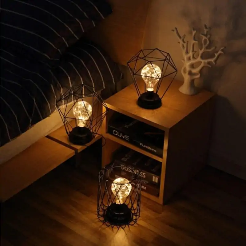 Décoration lumineuse <br> Lampe déco fer forgé. | OkO-OKO™ Lampe déco fer forgé | OkO-OkO