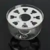 Glazen theepot warmer op grijze achtergrond | oko oko
