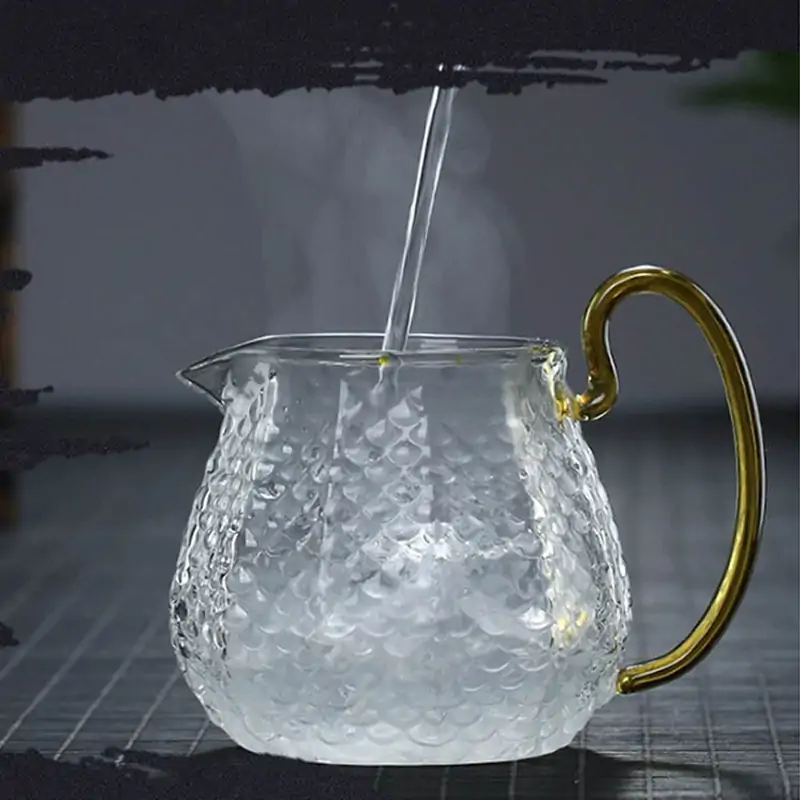 Theeset Schubben (Glas). | OkO-OKO™ Borosilicaat glazen theeservies | oko oko