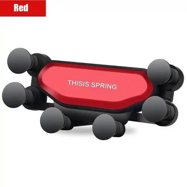 Gadgets Utiles <br> Support de téléphone de voiture automatique. | OkO-OKO™ Support de téléphone "This is SPRING" rouge sur fond blanc | OkO-OkO