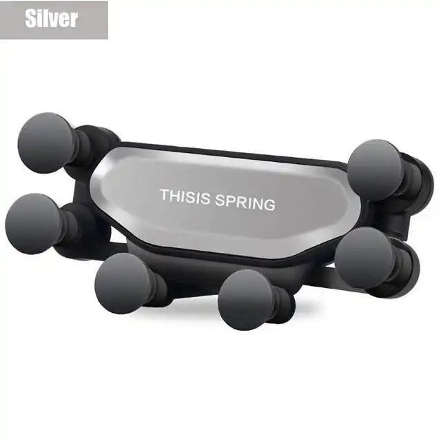 Gadgets Utiles <br> Support de téléphone de voiture automatique. | OkO-OKO™ Support de téléphone "This is SPRING" dris sur fond blanc | OkOOkO