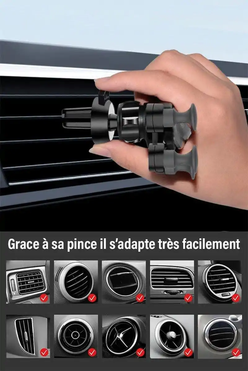 Gadgets Utiles <br> Support de téléphone de voiture automatique. | OkO-OKO™ Support de téléphone "This is SPRING" pour bouche d'aération voiture | OkO-OkO