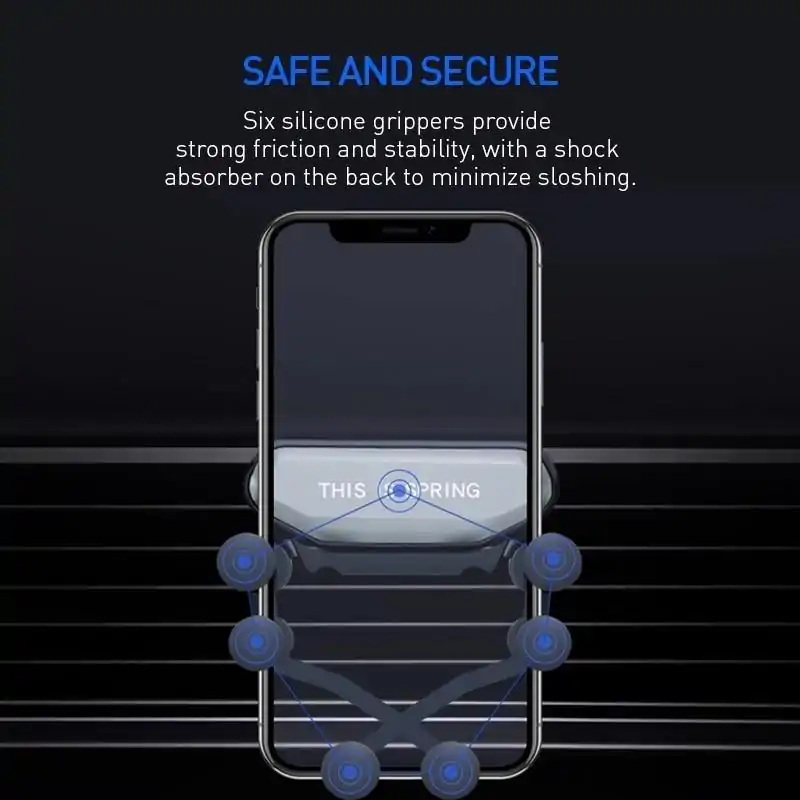 Gadgets Utiles <br> Support de téléphone de voiture automatique. | OkO-OKO™ Support de téléphone "This is SPRING" rapide et sûr | OkO-OkO