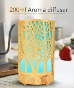 Diffuseur / Humidificateur ultrasonique aromatique en bois clair  | OkO-OkO
