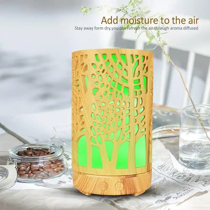 Diffuseur d'huile essentielle <br>Diffuseur d'huile essentielles. | OkO-OKO™ Diffuseur / Humidificateur ultrasonique aromatique en bois | OkO-OkO