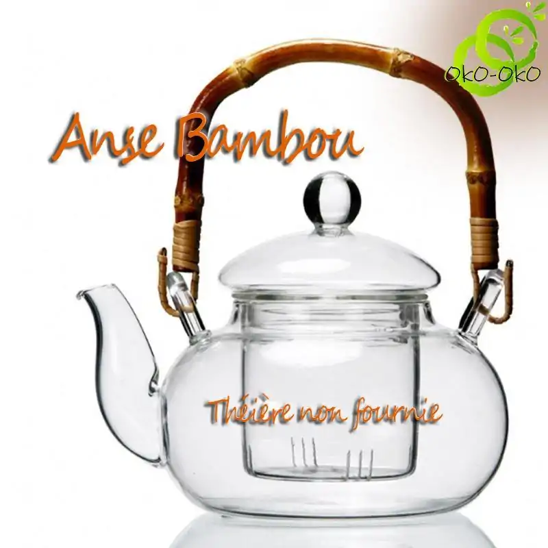 Accessoire thé <br> Anse pour théière en Bambou Cintré | OkO-OKO™ Anse de remplacement Pour Théière en Bambou | OkO-OkO™