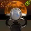 Anillo de piedra lunar de plata 925 | OkO-OkO™