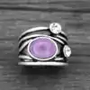 Bijou Lithothérapie <br> Bague Pierre Naturelle. | OkO-OKO™ Bague Pierre Naturelle semi précieuse Améthyste 2 | oko-oko