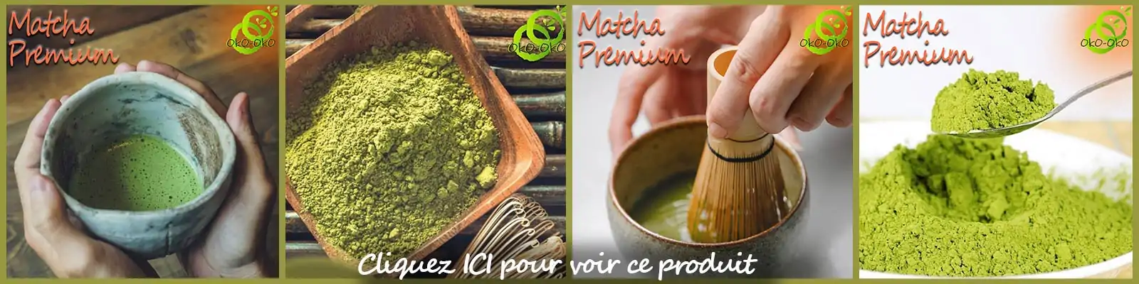 Pasteles y postres de matcha. | OkO-OKO™ oko-oko premium tea banner