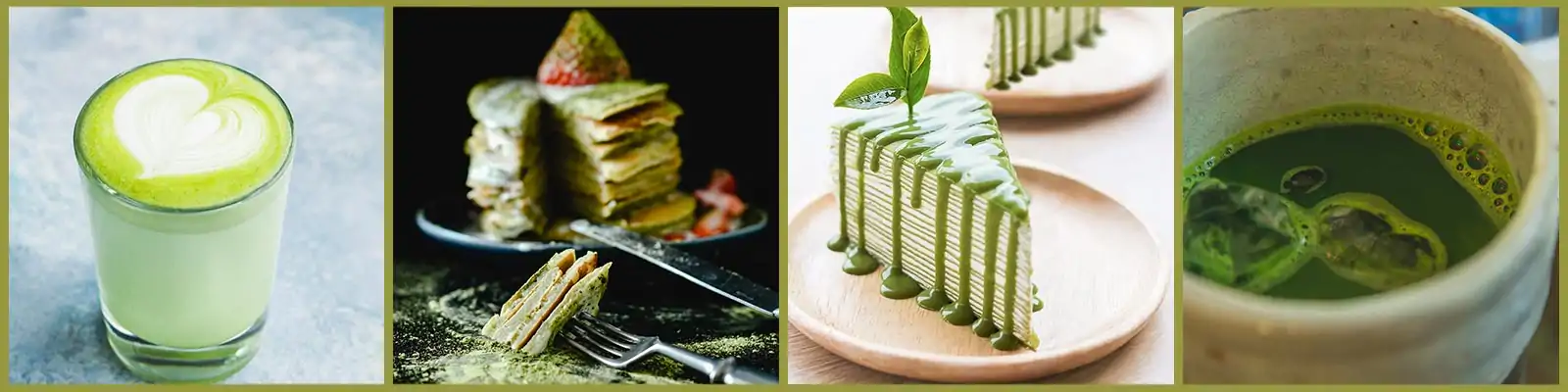 Pasteles y postres de matcha. | OkO-OKO™ Ejemplo de pastel y postre de matcha