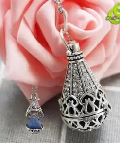 Colgante y collar difusor de plata aceites esenciales | oko oko