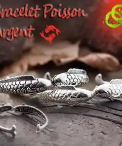 Pulsera de pez de plata | OkO-OkO