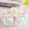 Teekannenwärmer Aus Glas (Borosilikat). | OkO-OKO™ Teekannenwärmer Herz aus Glas mit Kerze | OkO-OkO