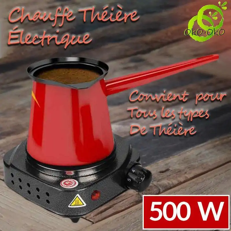 Chauffe Théière <br> Mini Plaque Électrique (500W 220V). | OkO-OKO™ Mini Plaque Électrique | OkO-OkO