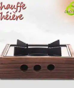 Chauffe Théière en Fonte d'alluminium et Bois | OkO-OkO