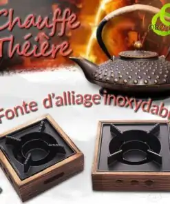 Chauffe Théière en Fonte et Bois | OkO-OkO