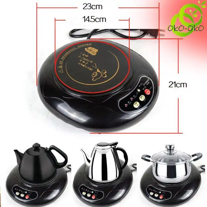 Chauffe Théière <br> Mini plaque induction. | OkO-OKO™ Chauffe Théière Mini Plaque Induction dimentions | OkO-OkO