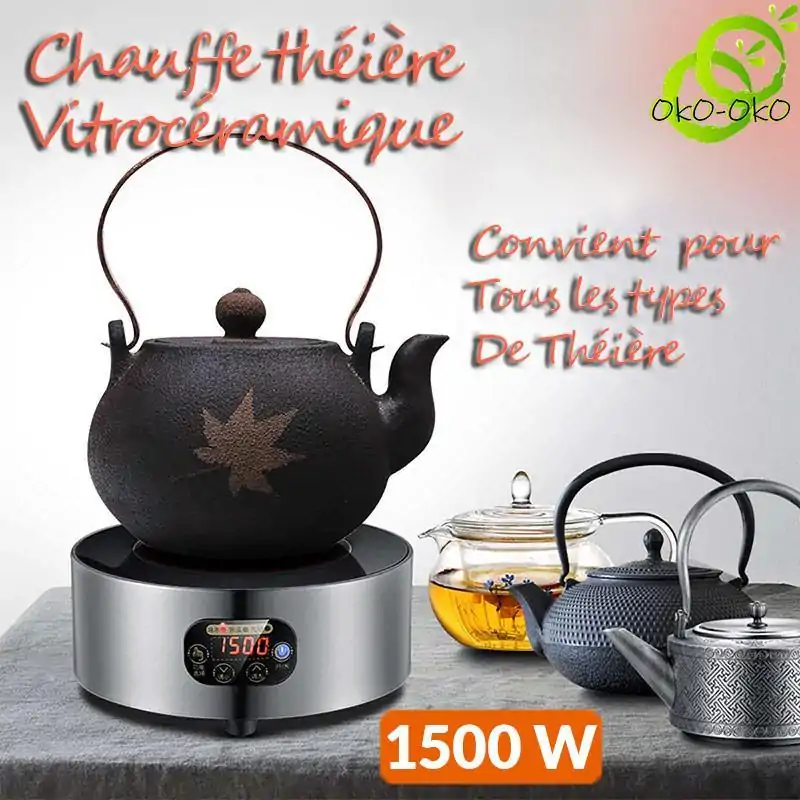 Chauffe Théière <br> Vitrocéramique. | OkO-OKO™ Chauffe Théière Vitrocéramique tous type de théière | OkO-OkO