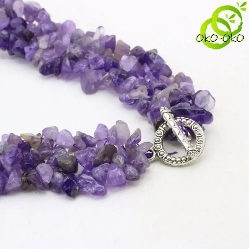 Bijou Lithothérapie <br> Parure bijoux pierre naturelle. | OkO-OKO™ Parure bijoux pierre naturelle avec fermoir stylisé | oko oko