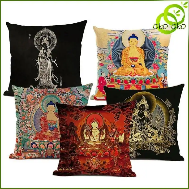 Bouddhisme <br> Coussin Bouddha (9 Variante). | OkO-OKO™ Coussin Bouddha (9 Variantes) | OkO-OkO