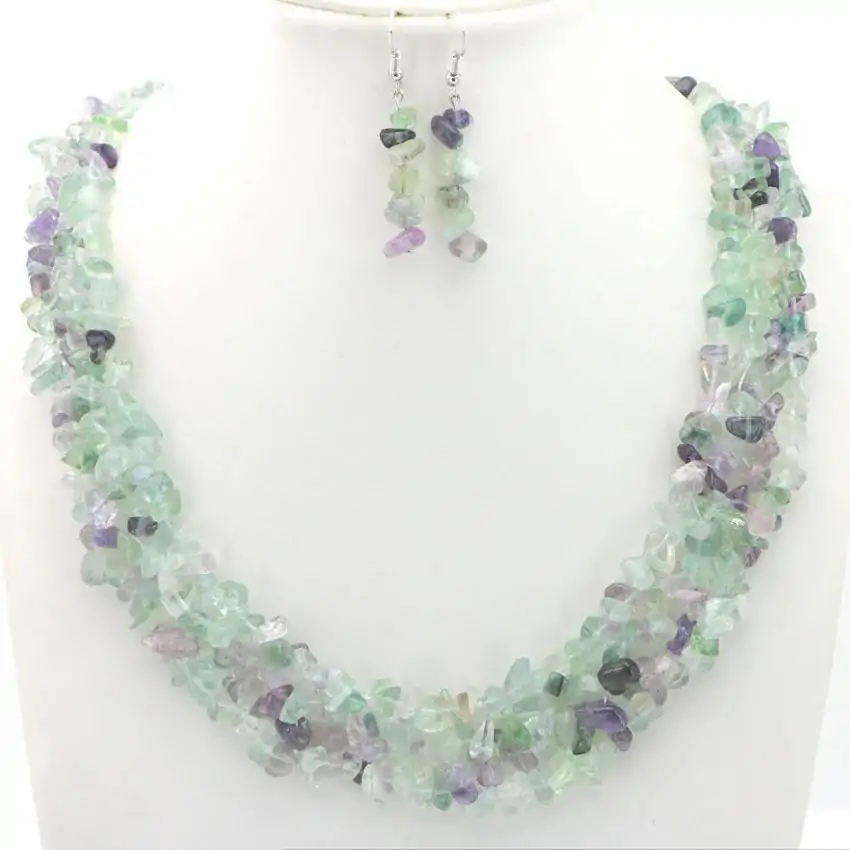 Bijou Lithothérapie <br> Parure bijoux pierre naturelle. | OkO-OKO™ Parure bijoux pierre naturelle Fluorite | oko oko
