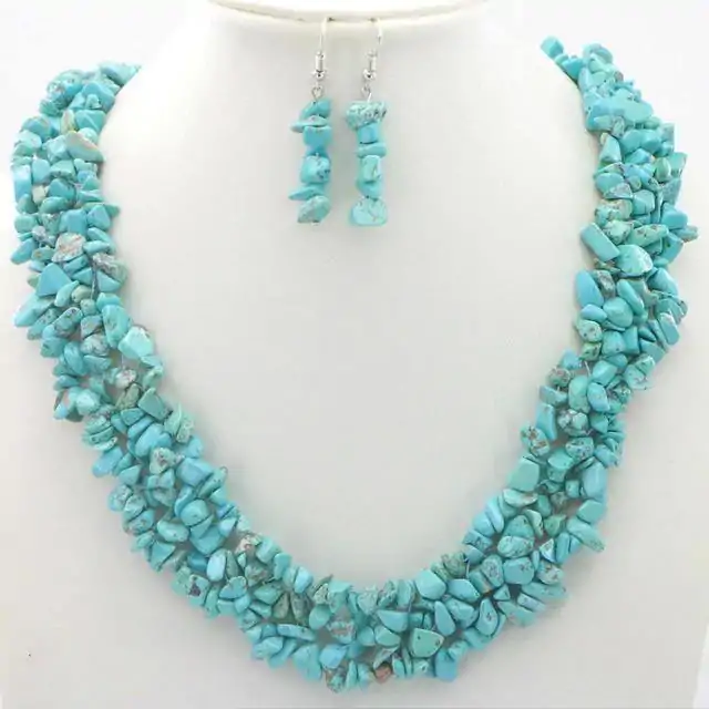 Bijou Lithothérapie <br> Parure bijoux pierre naturelle. | OkO-OKO™ Parure bijoux pierre naturelle Turquoise | oko oko