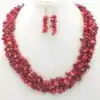Bijou Lithothérapie <br> Parure bijoux pierre naturelle. | OkO-OKO™ Parure bijoux pierre naturelle Corail Rouge | oko oko