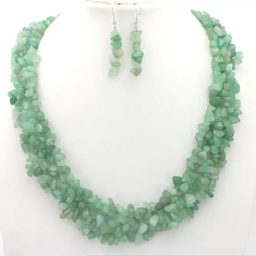 Bijou Lithothérapie <br> Parure bijoux pierre naturelle. | OkO-OKO™ Parure bijoux pierre naturelle Aventurine | oko oko