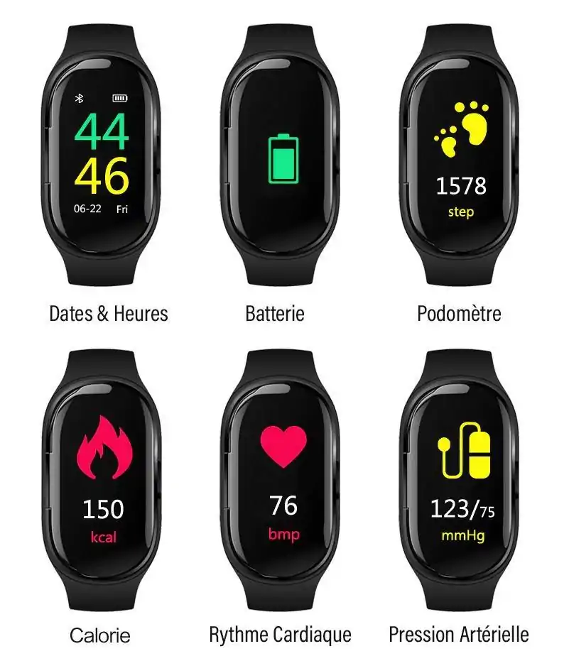 Gadgets Utiles <br>SmartWatch-Pods 2-en-1. | OkO-OKO™ SmartWatch-Pods 2-en-1 toutes les fonctions | OkO-OkO