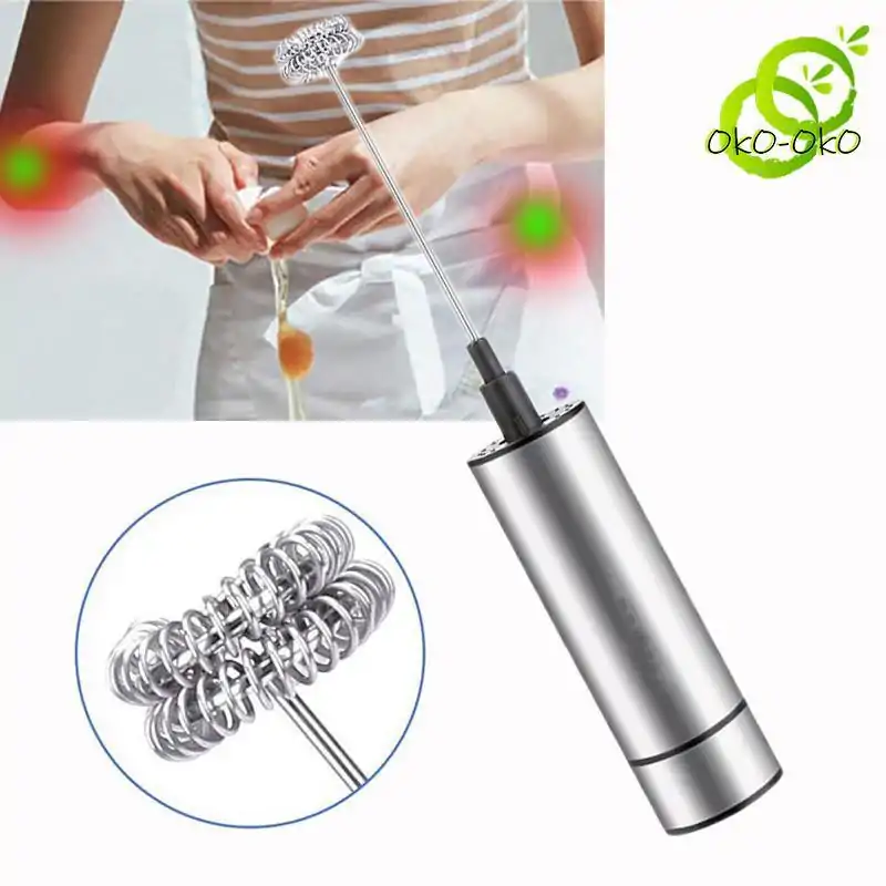 Accessoire thé <br> Mini fouet électrique. | OkO-OKO™ Mini fouet électrique pour la cuisine | oko-oko