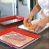 Kitchen Utensils Food Storage Tray | OkO-OKO™ Creative Food Plastic Preservation Tray Clever Tray Silicone Caps for Food Taper Food Saver Vacuum Cover Storage Container Set | OkO-OkO™