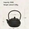 Théière en fonte brute <br> Japanese. | OkO-OKO™ Théière en Fonte Japanese 50 ml | oko-oko