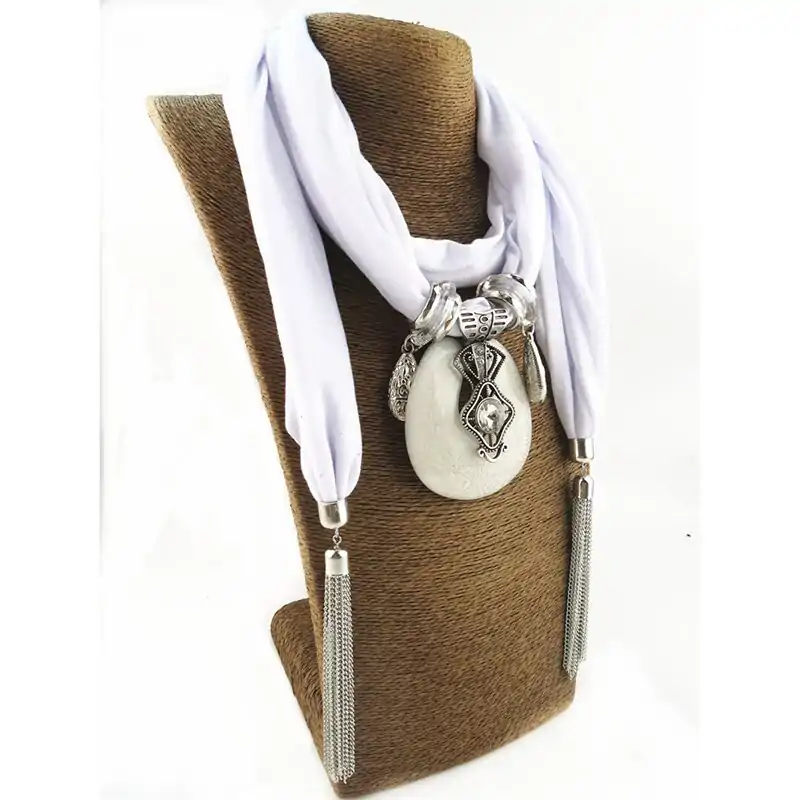 Sieraden Sjaal ketting sieraden. | OkO-OKO™ Modieuze sjaal ketting sieraden | OkO-OkO