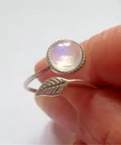 Schmuck Lithotherapie Mondstein Ring Silber | OkO-OkO™