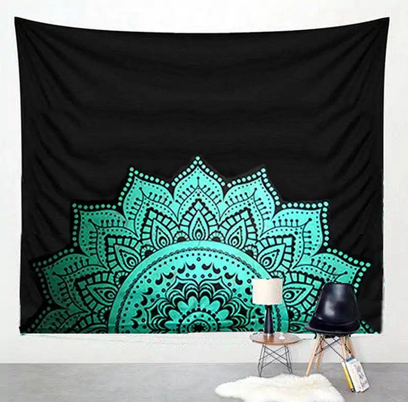 Wanddekoration Schwarz-Weiß Mandala Wandbehang. | OkO-OKO™ Wanddekoration Wandbehang Mandala Schwarz und Weiß. | OkO-OkO™
