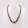 Collier Pierre Naturelle Femme Agate Arc en Ciel (colorée) | oko-oko