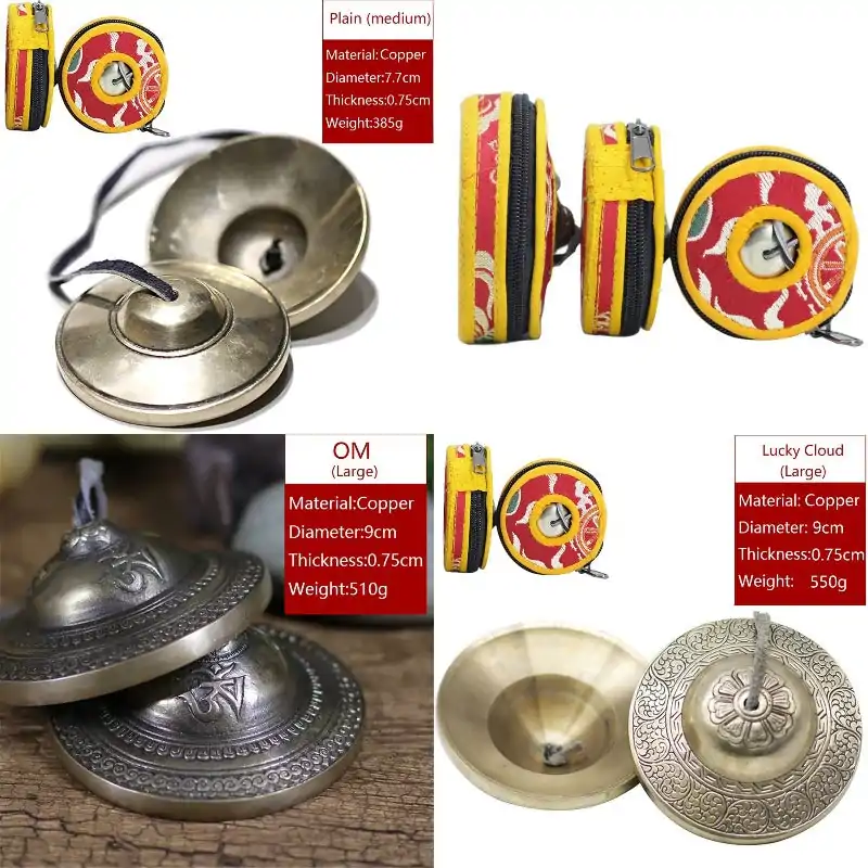 Bouddhisme <br> Cymbale Tibétaine | OkO-OKO™ Cymbale Tibétaine uni sans gravure