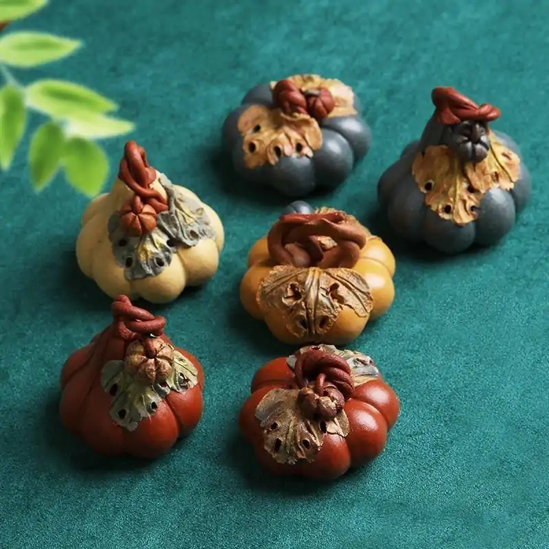 Tea Pets Pompoen (6 kleuren). | OkO-OKO™ Thee Pets Keramische Pompoen | OkO-OkO