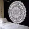 Wanddekoration Schwarz-Weiß Mandala Wandbehang. | OkO-OKO™ Wanddekoration Wandbehang Mandala Schwarz und Weiß. | OkO-OkO™