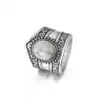 Bijou Lithothérapie <br> Bague Pierre de Lune Boho. | OkO-OKO™ Bague Pierre de Lune Boho de coté sur fond blanc | oko oko