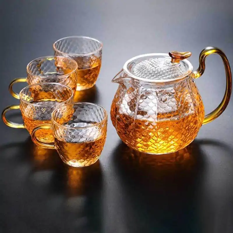 Theeset Schubben (Glas). | OkO-OKO™ Elegant theeservies | oko oko
