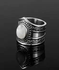 Boho Mondstein Ring Seitenansicht | oko oko