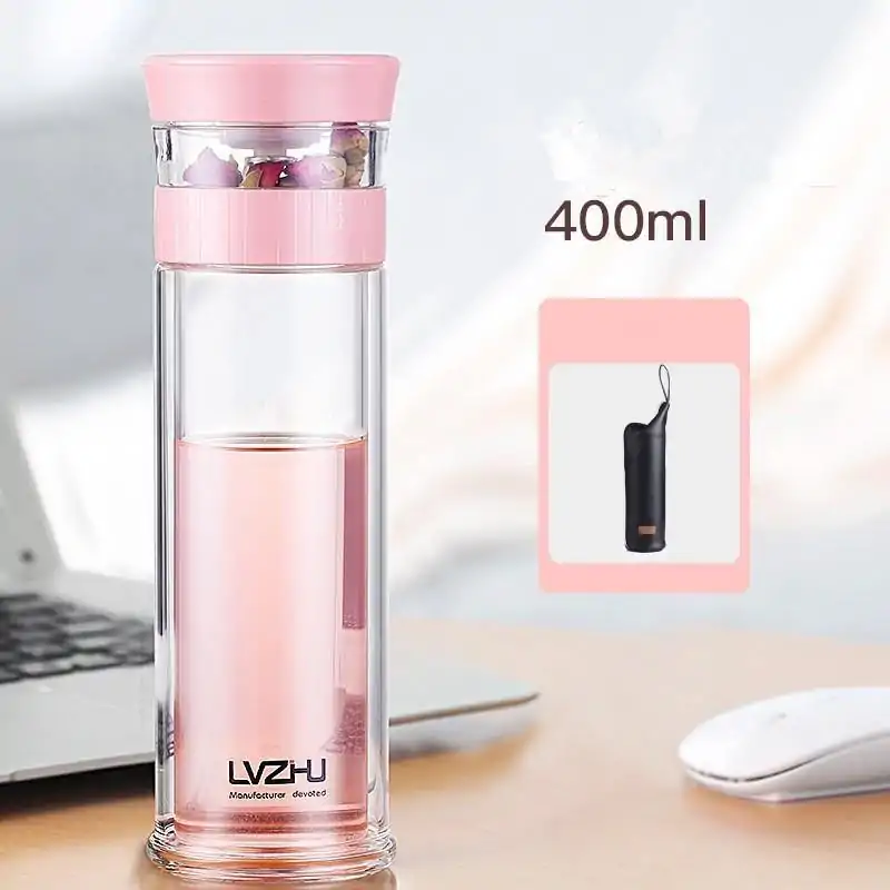 Théière Nomade <br> Avec infuseur. | OkO-OKO™ Thermos Infuseur en verre 400 ml rose | oko oko