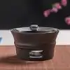Teekannenwärmer Japanisch (Keramik). | OkO-OKO™ Japanischer Teekannenwärmer schwarz/braun OkO-OkO