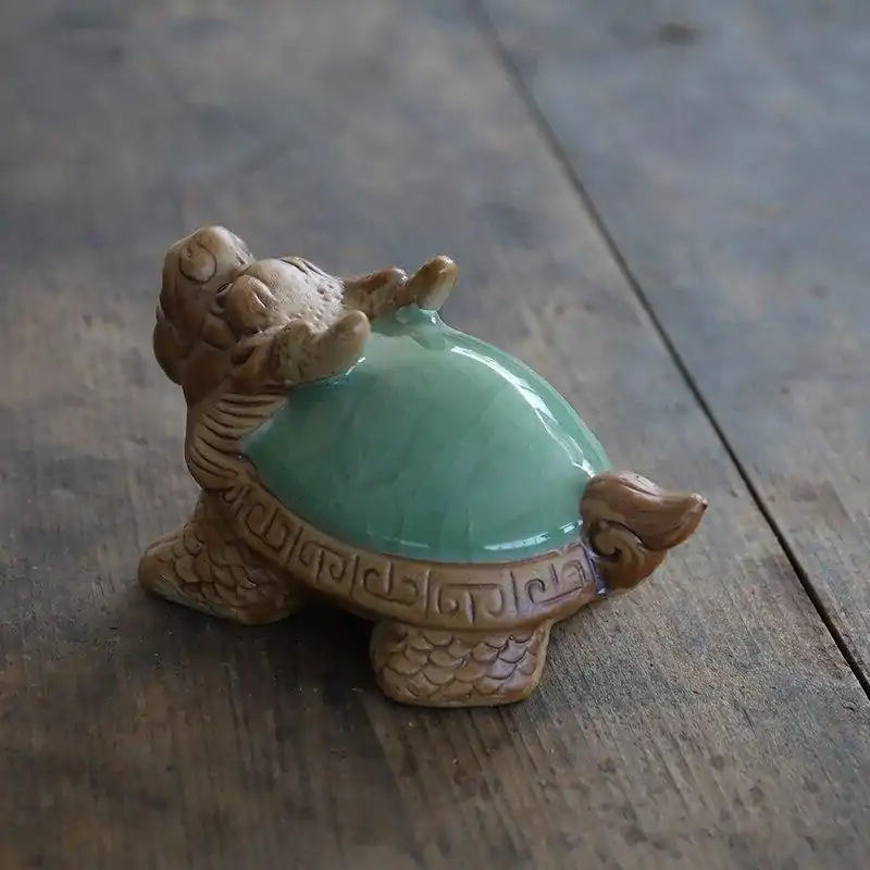 Tea Pets <br> Chien Foo ou Kylin. | OkO-OKO™ Tea Pets Chien Foo ou Kylin vu de profil | OkO-OkO