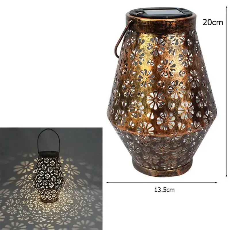 Decoratieve Verlichting Hangende Zonne-lantaarn. | OkO-OKO™ Gouden hangende lantaarn | OkO-OkO