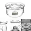 Theepotverwarmer van transparant glas | oko oko