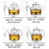 Dimentions Steam Filter Induction Teapots | OkO-OkO