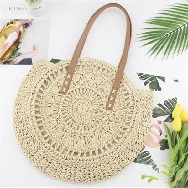Sac à main <br>Raphia. | OkO-OKO™ Sac a main raphia à grande anse ecru | oko oko